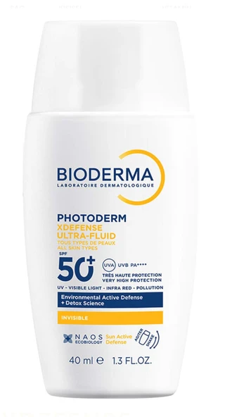 Bioderma Photoderm XDefense Spf50+ Tüm Cilt Tipleri İçin Renksiz Güneş Kremi 40 ml