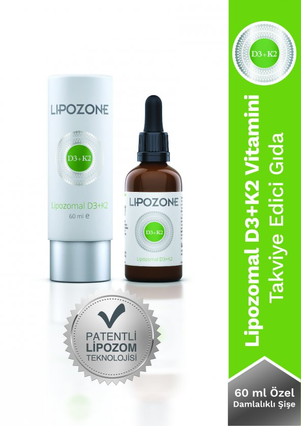 Lipozone Lipozomal D3+K2 Damla 60 ml