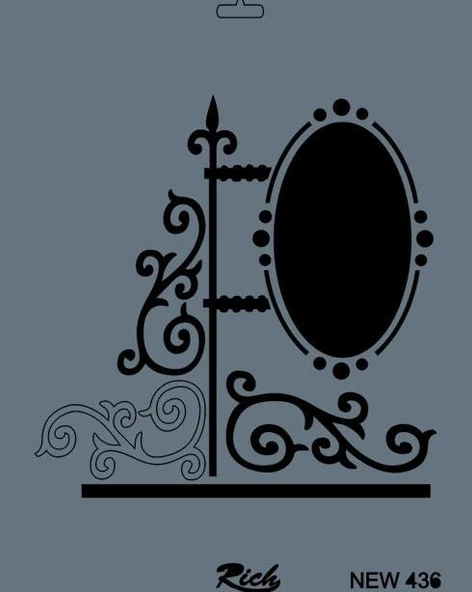 Rich New Seri N-436 Stencil 35x25 cm ürün görseli