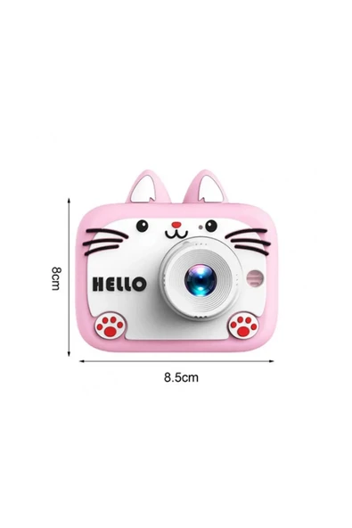 Hello Çocuk Dijital Fotoğraf Makinası 20 Mp Video Kaydedici 2.0 İnç Çift Kameralı Ks-102 - 8