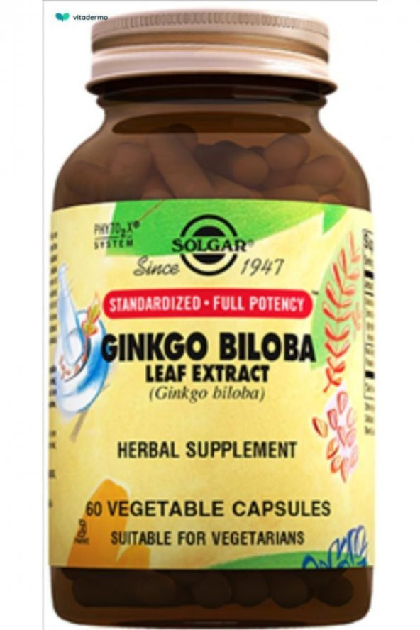 Solgar Ginkgo Biloba Leaf Extract 60 Kapsül