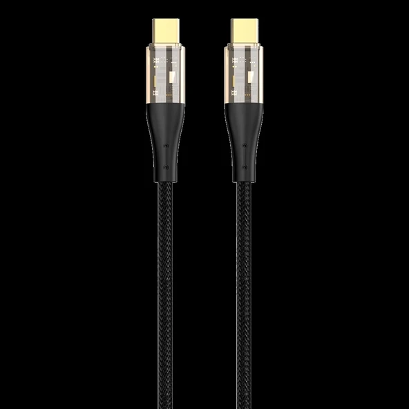 Force Cb421t Hasır Örgü Ve Ekstra Güçlendirilmiş Başlıklı Type-c To Type-c Hızlı Şarj Ve Data Kablo - 2