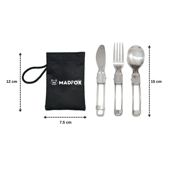 Kamp Çatal&Kaşık&Bıçak Seti - Madfof Heavy Duty - 547313 - Resim 7