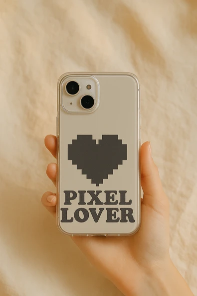 Xiaomi Redmi Note 8 Pro Pixel Lover Baskılı Şeffaf Silikon Kılıf - 1