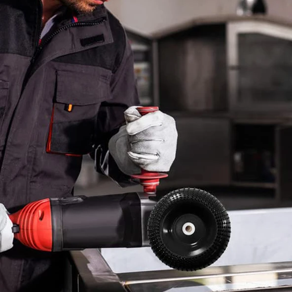 Ahşap Törpüleme Oyma Eğe Diski Ahşap Kesici Kesme 115 mm Oyuk Açma Testeresi Taşlama Makine Uyumlu - 4