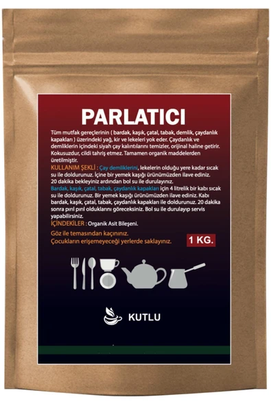 KUTLU TİCARET Bardak Demlik Temizleme Tozu