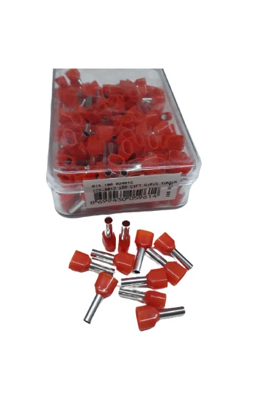 Icy-4012 Izoleli Çift Girişli Yüksük 2x4 Mm 200 Adet