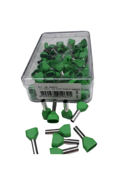 Icy-6014 Izoleli Çift Girişli Yüksük 2x6 mm 100 Adet - 2