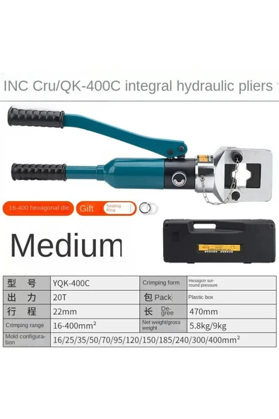 YQK-400 16MM - 400MM2 HİDROLİK SKP SIKMA PENSESİ - 4