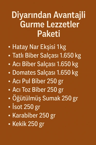 Diyarından Hatay Gurme Lezzetler Avantaj Paketi (10 Çeşit Ürün) - 2