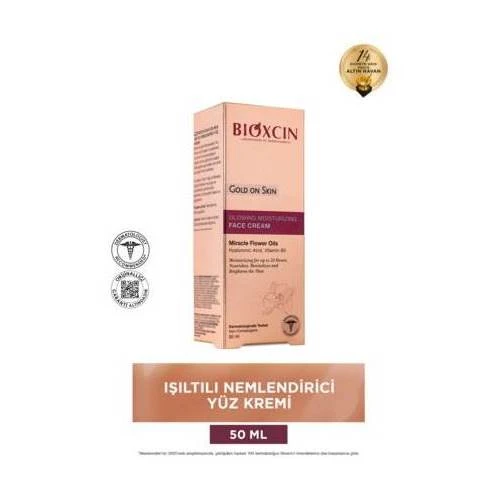 Bioxcin Gold On Skin Işıltılı Nemlendirici Yüz Kremi 50 ml