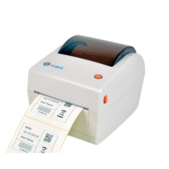 G&G GG-D1180CW Termal USB 203DPI Barkod Etiket Yazıcı - 1