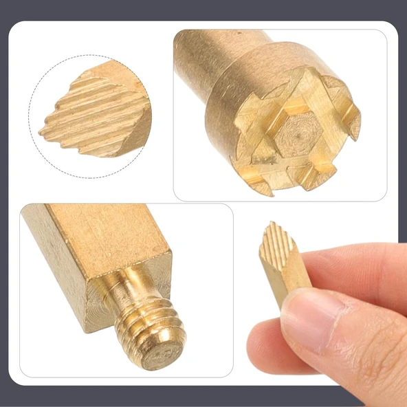 Elektrikli Ahşap Yakma Havyası Lehimi 30 W Kalem Oyma Gravür Seti Pyrography Metal Uç 21 Parça - 3