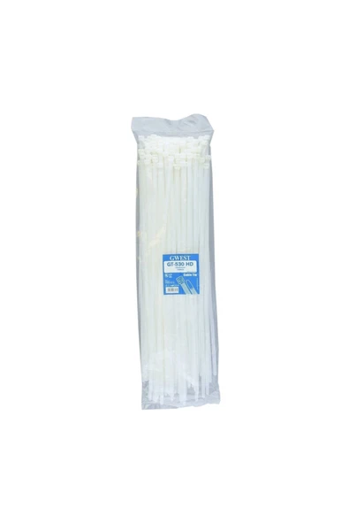 GÜVEN Gwest GT 530 HD (100 Adet) 530x7.6mm Beyaz Kablo Bağı