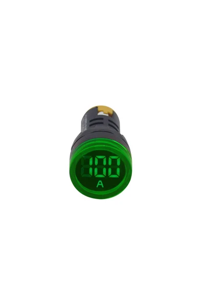 22 Mm Led 100a Ampermetre Yeşil