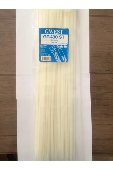 Kablo Bağı Plastik Cırt Kelepçe 430x4,8 (100 Adet)