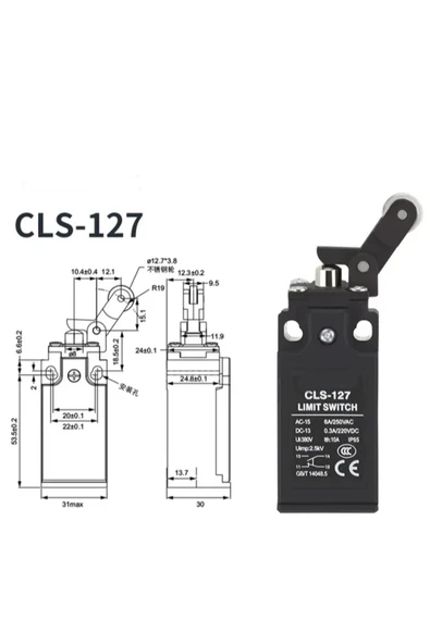LL8XCK-P127 CLS-127 PLASTİK LİMİT SWİTCH TEKERLEKLİ - 2