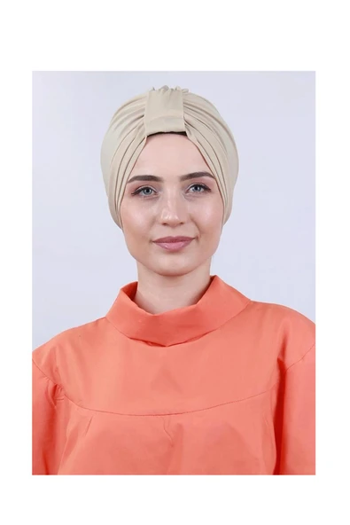 çamaşırsepeti 3 ÇAPRAZ BANTLI dış tesettür bone Deniz (Havuz Bonesi ) -