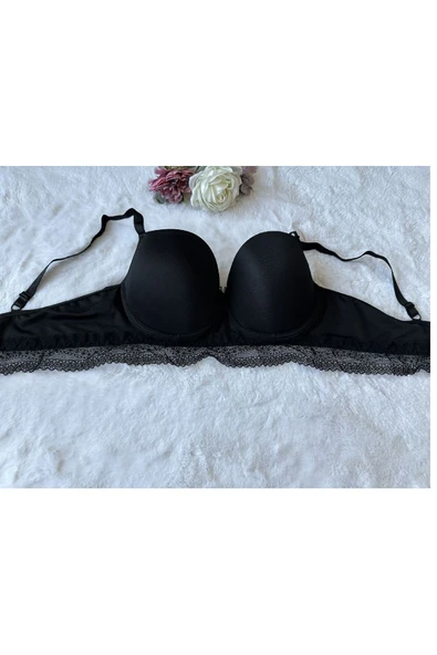 Love Fuchsia Underwear C Kap C cup Beli Dantelli Soft Kaplı Toparlayıcı Sütyen-5061 - 3