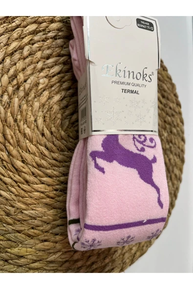 Ekinoks Havlu Şardonlu Kışlık Polar Külotlu Çorap - 8