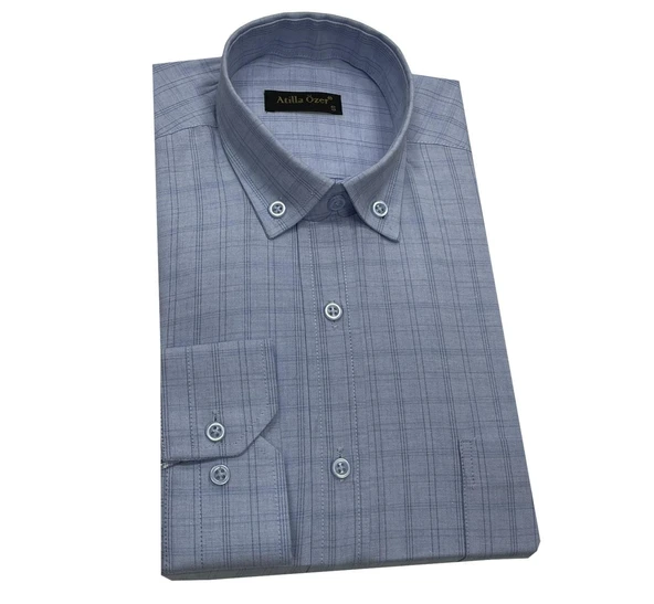 Atilla Özer Uzun Kol Klasik Erkek Gömlek 7337 - 9