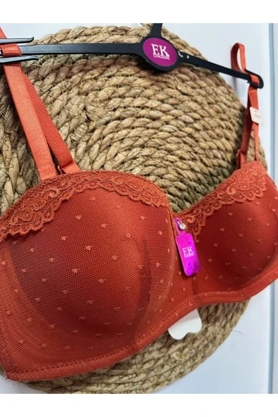 F.K İthal Kaliteli Askısı Çıkarılabilen Kalitesi Straplez dolgusuz Lotus Sütyen - 8