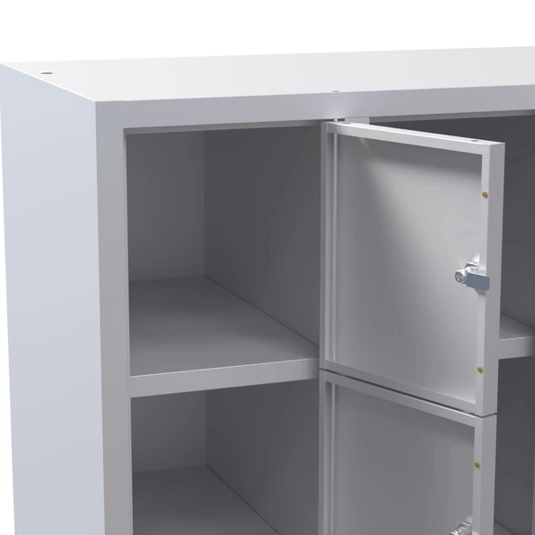 Soyunma Dolabı 18 Kişilik Metal Dolap, İşçi Soyunma Dolabı - 7
