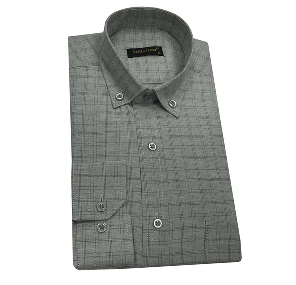 Atilla Özer Uzun Kol Klasik Erkek Gömlek 7337 - 3