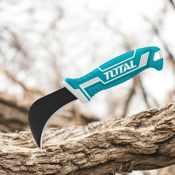 Aşı Bıçağı Profesyonel Keskin Eğri Uçlu Bağ Çakısı 18 cm İzole Saplı Bıçak Kavisli Paslanmaz Çelik - 3