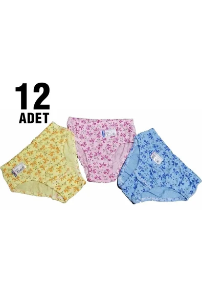 Seher Yıldızı Seher Kız Çocuk Empirme Kom Slip Külot 12'li