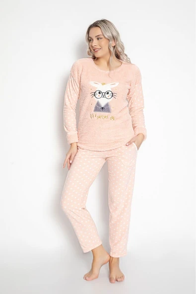 Pijamoni tissue Welsoft Polar Kadın Pijama Takımı - 2