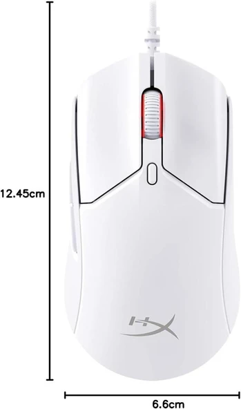 HyperX Pulsefire Haste 2 Beyaz Makrolu Optik Kablolu Oyuncu Mouse Teşhir - 2