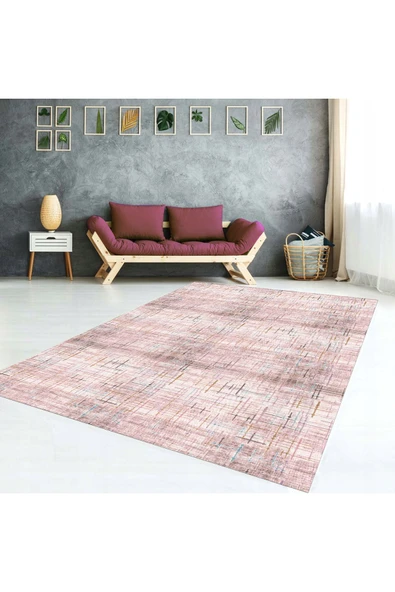 AACAP Çizgi Dansı Modern Lastikli Halı Örtüsü