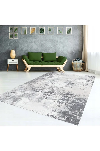 AACAP Kadife ,Modern Yıkanabilir, Lastikli Halı Örtüsü