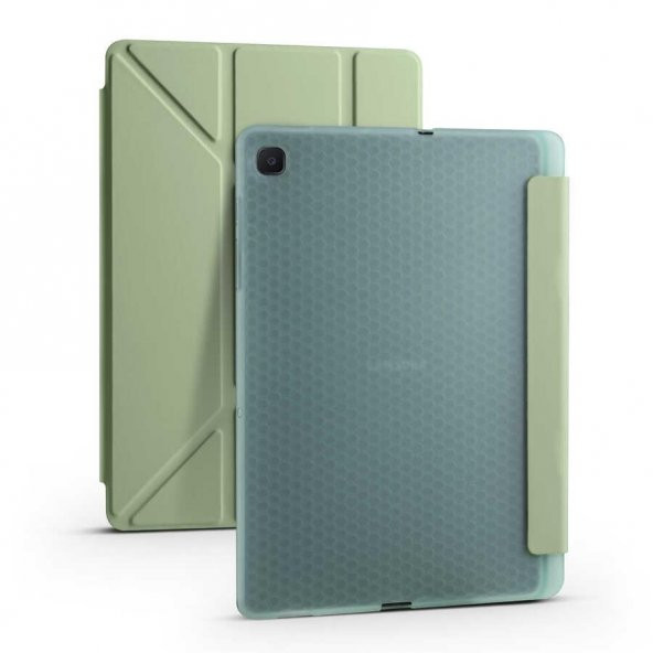 Galaxy Tab A7 10.4 T500 2020 Kılıf Kalem Bölmeli Smart Cover Standlı Kapaklı - 5