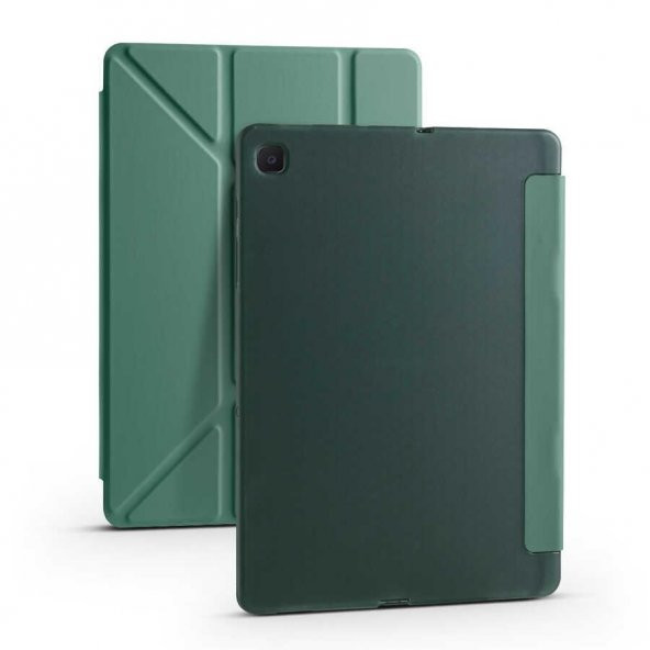 Galaxy Tab A7 10.4 T500 2020 Kılıf Kalem Bölmeli Smart Cover Standlı Kapaklı - 9