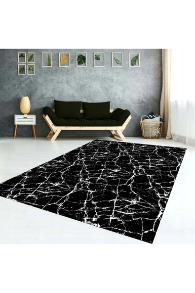 AACAP Mermer Desen İpek Kadife Salon Halı Örtüsü