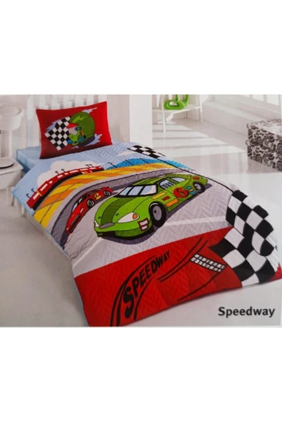 Kristal Kapitoneli Nevresim Takımı Tek Kişilik- Speedway