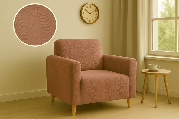 Özlü Home Maksi Çekyat Örtüsü, Kaymaz, Terletmez, Yakmaz, 3+3+1+1 PEMBE - 4