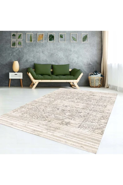 AACAP Deniz Kumu Eskitme Kadife Lastikli Halı Örtüsü