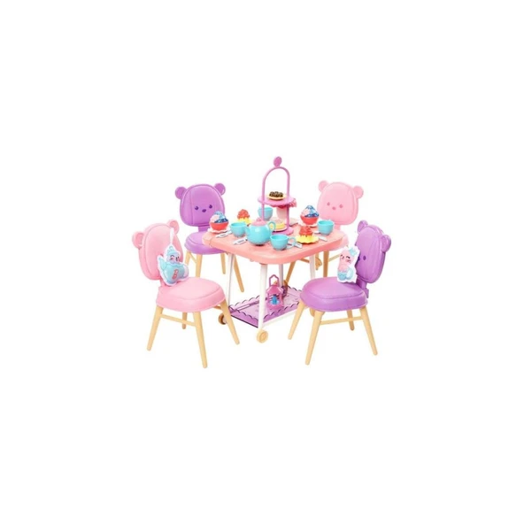 HMM65 My First Barbie - İlk Barbie Bebeğim Çay Partisi Oyun Seti - 3