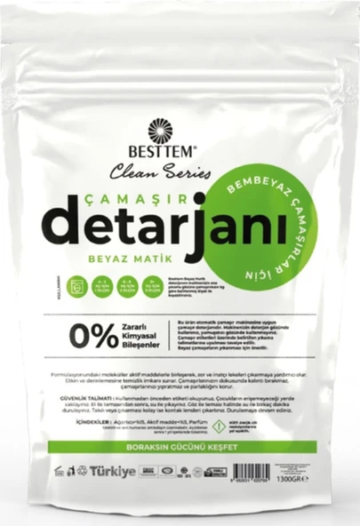 BESTTEM ÇAMAŞIR DETERJANI BEYAZ-1300GR
