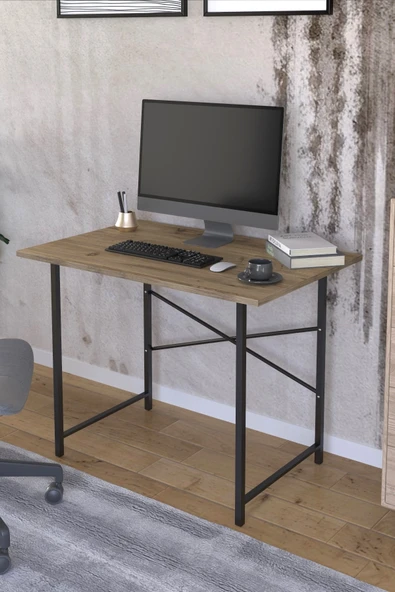 VayLife Çalışma Masası 90x60 cm Bilgisayar Ofis ve Ders Masası Ceviz