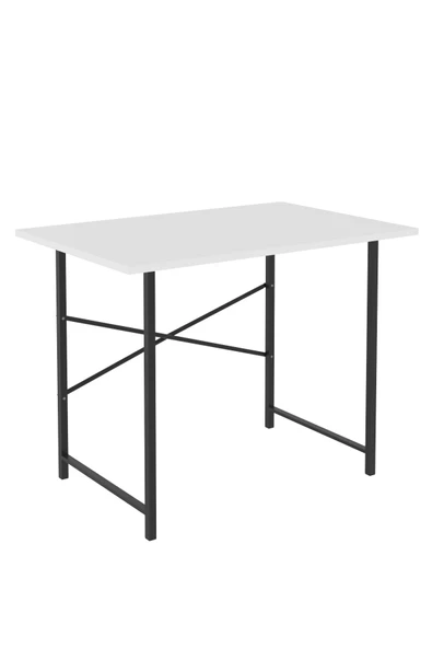 VayLife Çalışma Masası 90x60 cm Bilgisayar Ofis ve Ders Masası Beyaz - 4