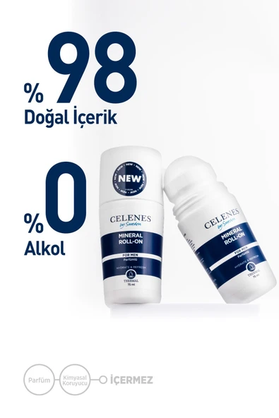 BY SWEDEN ALÜMİNYUM IÇERMEYEN BEYAZLATICI ETKİLİ THERMAL ROLL ON VE DEODORANT - FOR MEN 75 M - 3