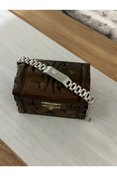 stainless steel 21CM ROLEX ERKEK BİLEKLİK PASLANMAZ VE KARARMAZ - 2