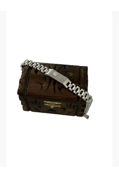 stainless steel 21CM ROLEX ERKEK BİLEKLİK PASLANMAZ VE KARARMAZ