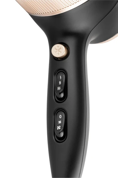 Fakir Ion Gold Saç Kurutma Makinesi - Siyah - Resim 3