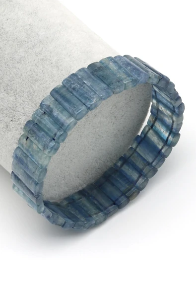 Kyanit Doğal Taş Bileklik 4 x 14 mm Özel Kesim ürün görseli