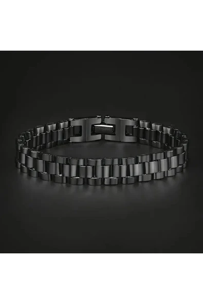 Stainless Steel Rlx Bileklik , Erkek Çelik 21cm Bileklik , Arkadaşa -sevgiliye -doğum Günü Hediye - 2